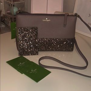 Kate Spade Greta Grey Crossbody & Cardholder